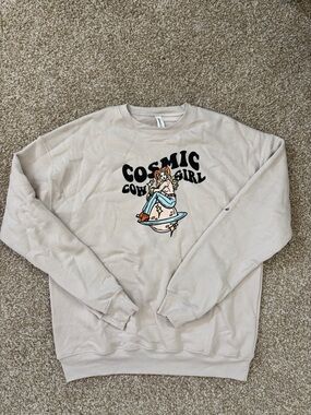 Cosmic Cowgirl Graphic Crewneck Sweatshirt